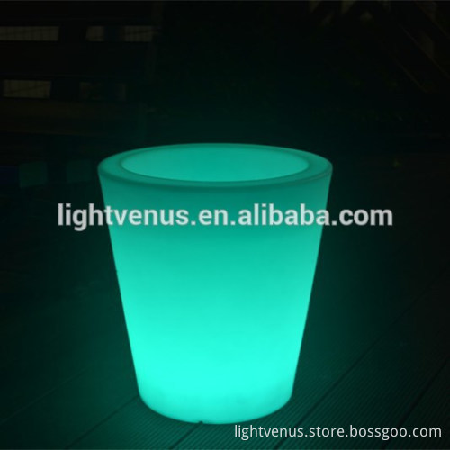 wholesale home decor small LED flower pot for living room balcony